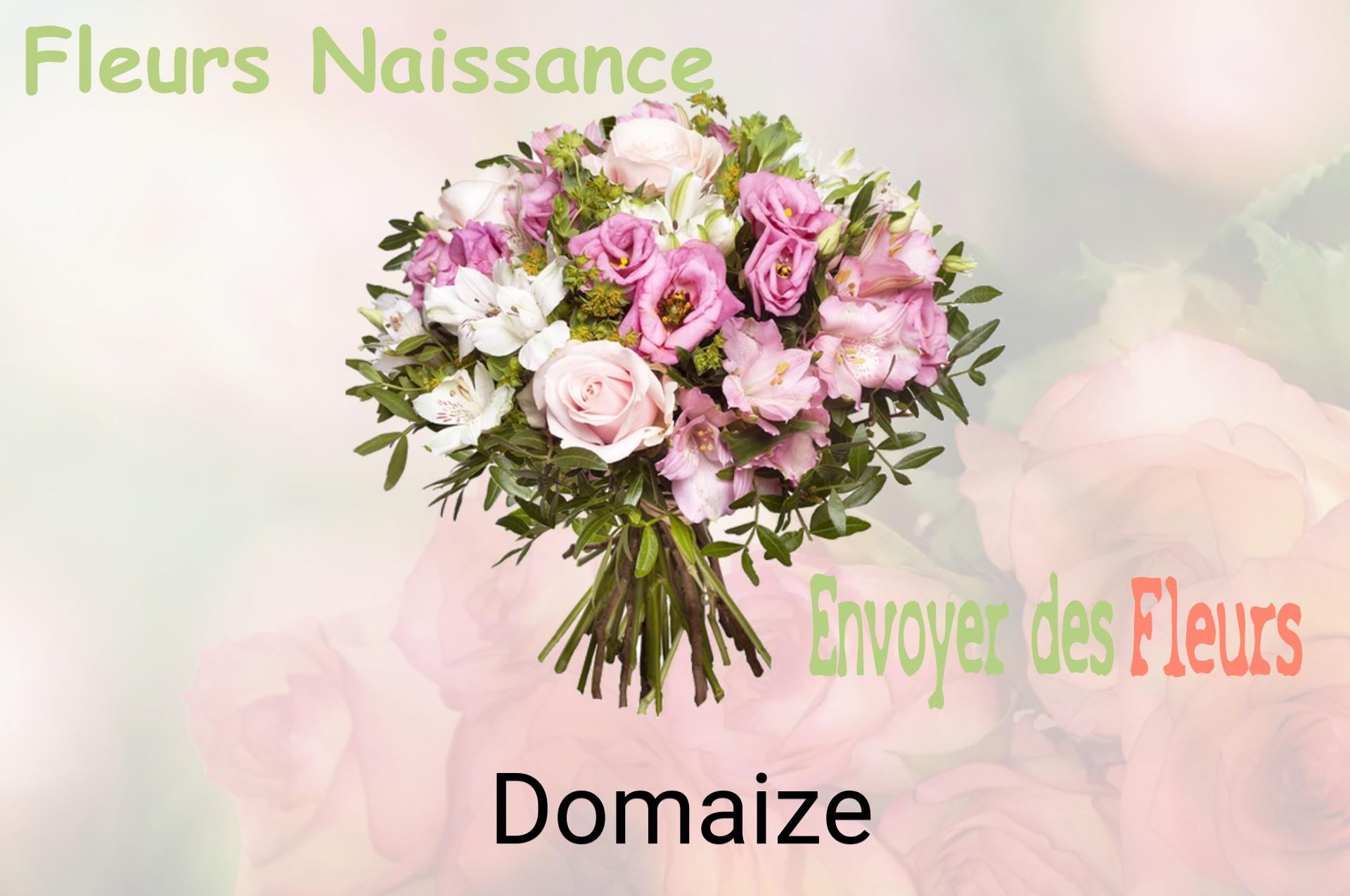 Bouquet de fleurs de naissance livré à Domaize